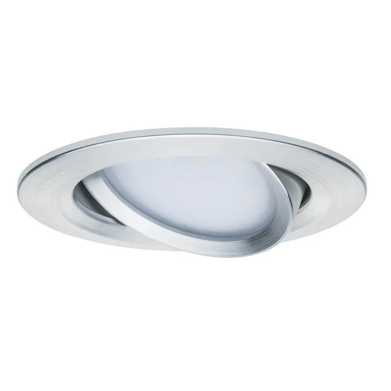 Einbauleuchte LED Coin Slim IP23 rund 6,8W Alu dimm- & schwenkbar