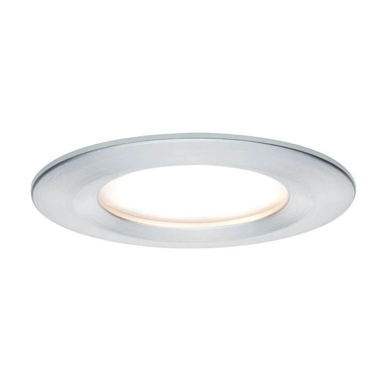 3er LED Einbauleuchten-Set Coin Slim IP44 rund 6,8W Alu Dimmbar