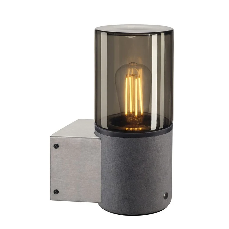 Lisenne Wandleuchte Rauchglas
