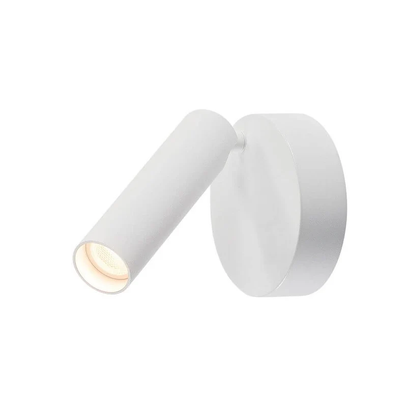 Milan Single Spot LED Wand- & Deckenleuchte rund Weiß 3000K
