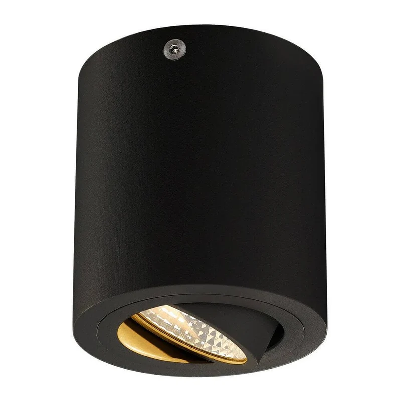 Triledo Round Cl LED Aufbau-Downlight 38° Schwarz 3000K