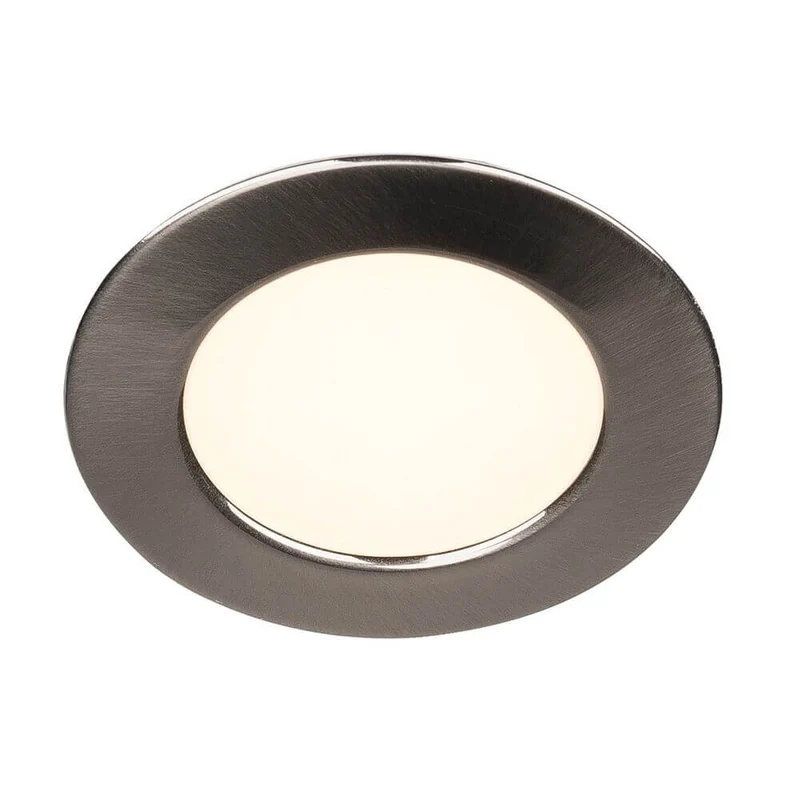 Downlight DL 126 LED rund Metall-Gebürstet 2,8W Warmweiß 12V