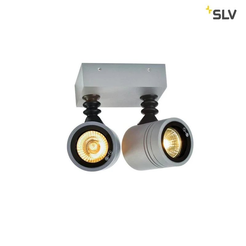 NEW MYRA WALL Spot Wandleuchte Silbergrau 2xGU10 max. 2x50W IP55