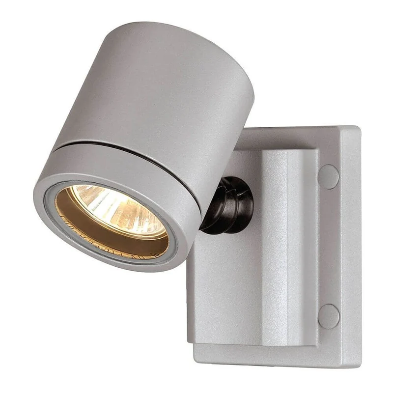 New Myra Wall Wandleuchte silbergrau GU10 max. 50W IP55