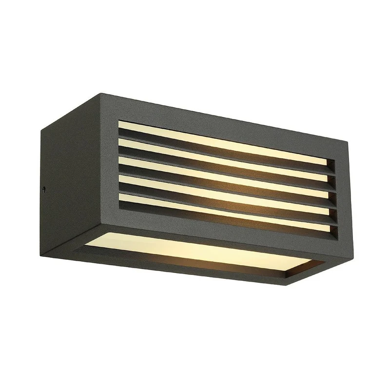 Box-L E27 Wandleuchte eckig anthrazit E27 max. 18W