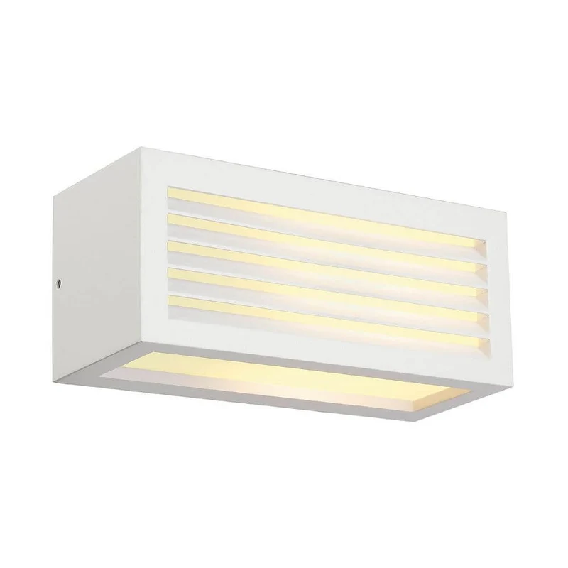 Box-L E27 Wandleuchte eckig weiß E27 max. 18W