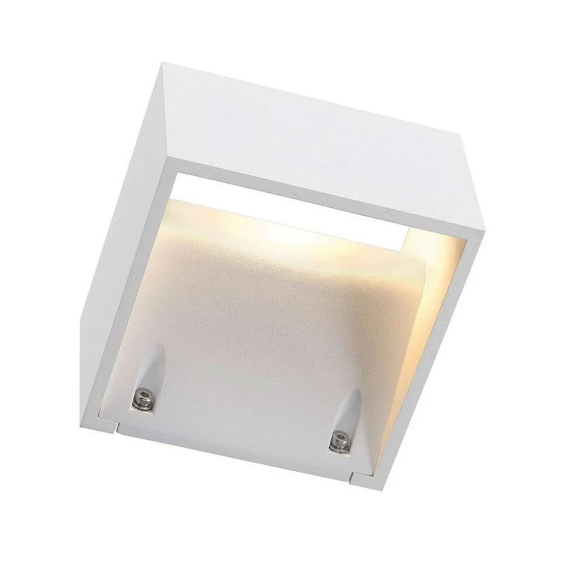 LOGS Wall Wandleuchte eckig weiß 6W LED Warmweiß