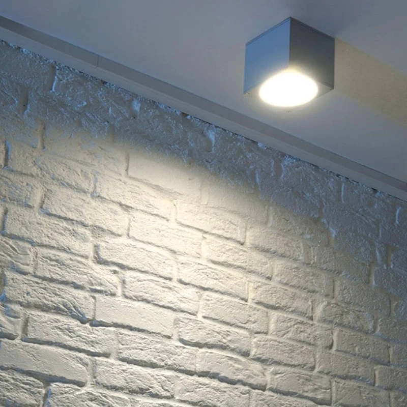 Big Theo Wall Out Wandleuchte eckig silbergrau ES111 max. 75W