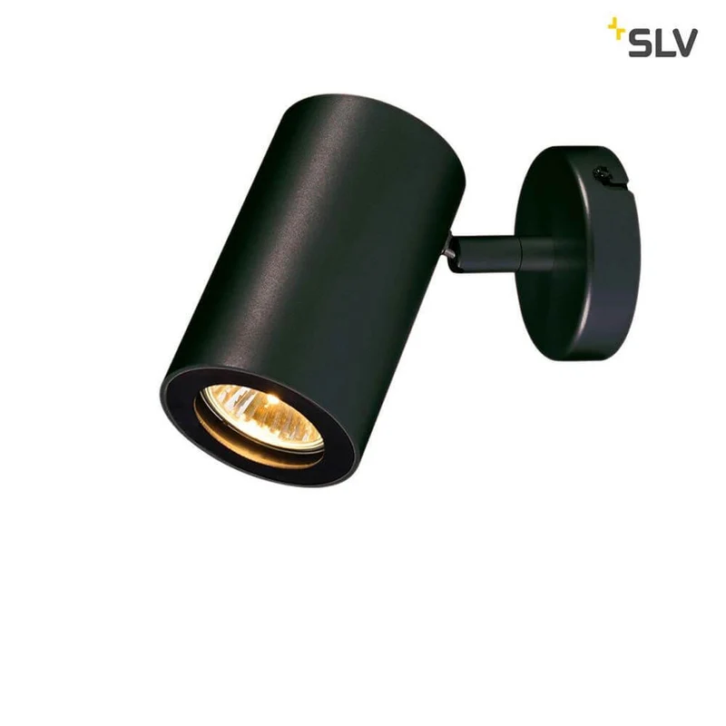 Enola B Wand- und Deckenleuchte Single Schwarz GU10 max. 50W