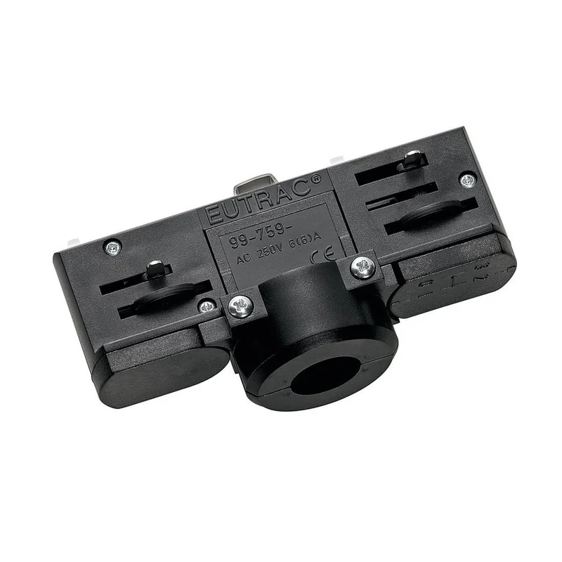 Eutrac 3-Phasen Schienenadapter Schwarz inkl. Zubehör