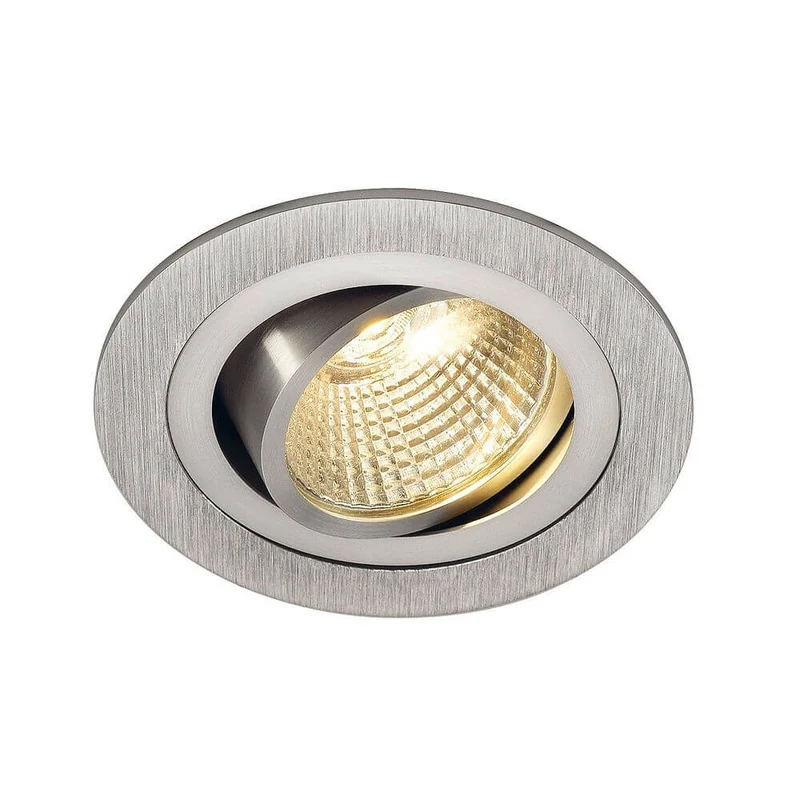 New Tria LED Downlight Round Downlight 6W Alu-Gebürstet 2700K