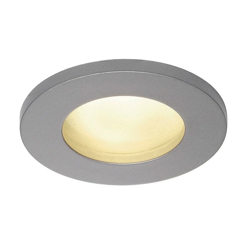 Dolix GU10 Downlight rund silbergrau max. 35W
