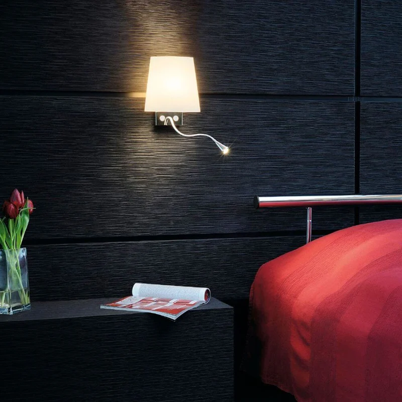 Coupa Flex LED Wandleuchte Chrom 3000K
