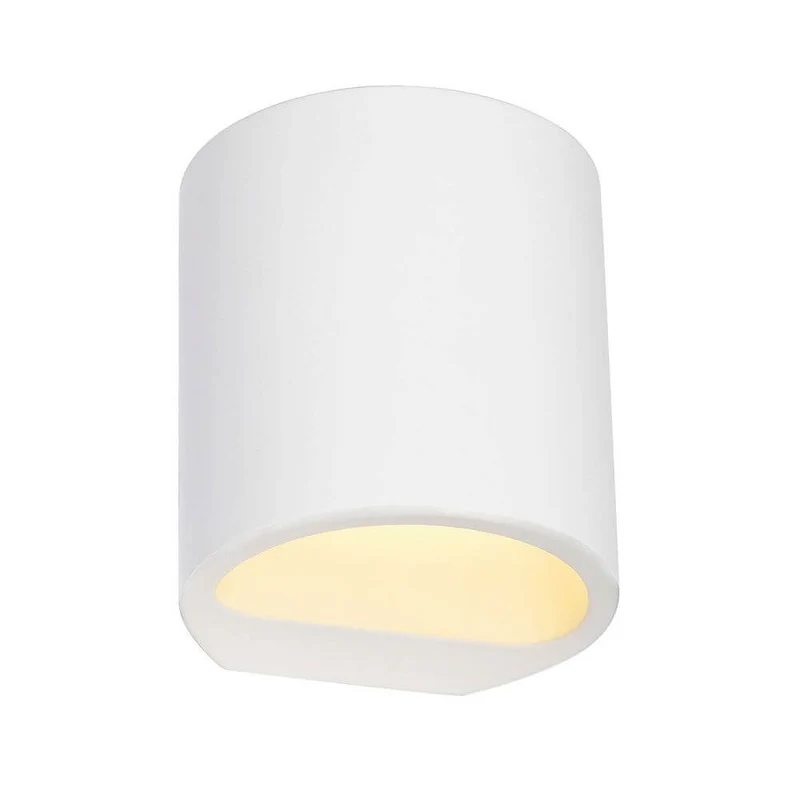 Plastra Wandleuchte GL 104 Round weisser Gips G9 max. 42W