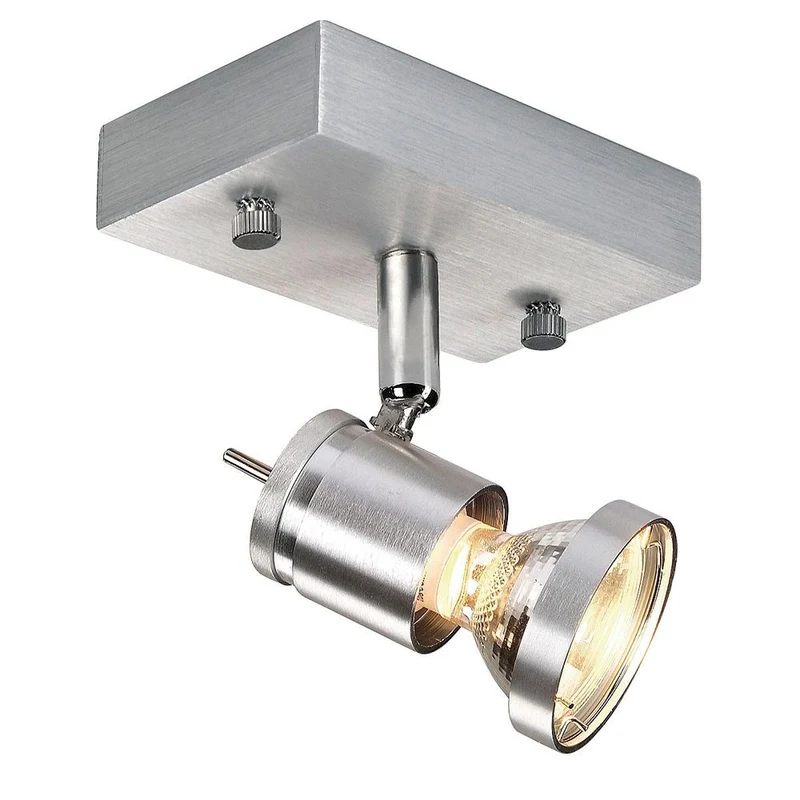 Asto I Wand- und Deckenleuchte alu brushed GU10 Spot max. 75W