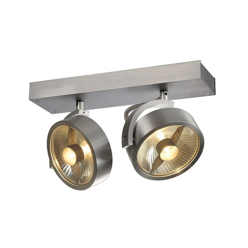 Kalu 2 QPAR Deckenleuchte alu-gebürstet ES111 max. 2x75W