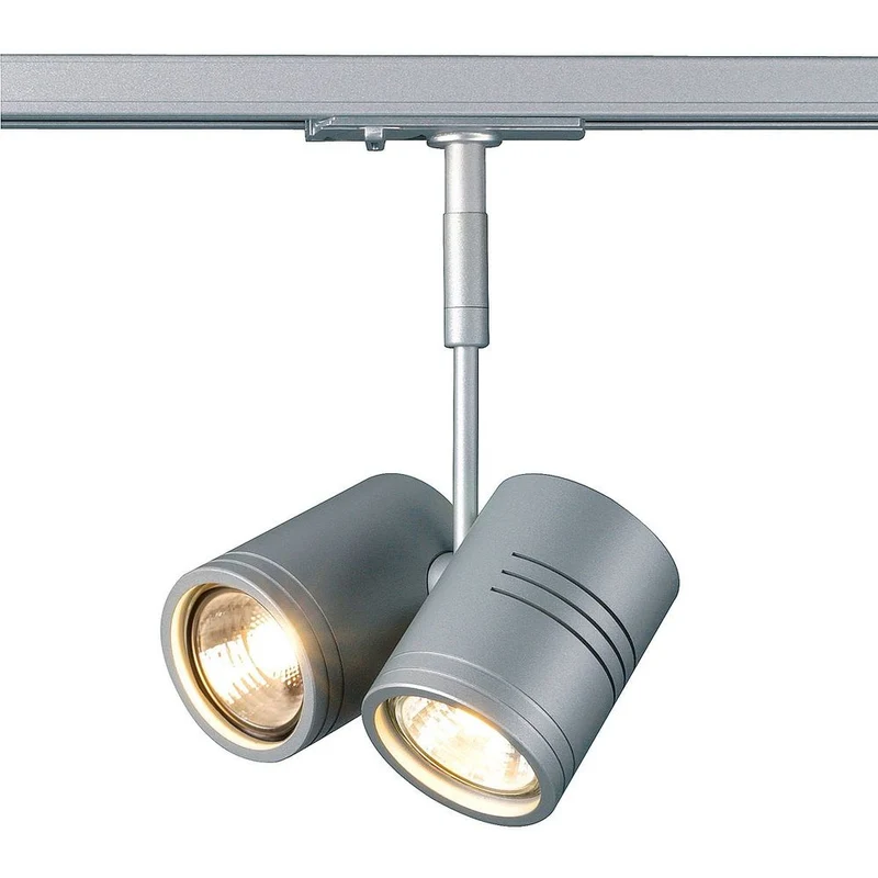 Bima II Leuchtenkopf silbergrau 2xGU10 max. 50W inkl. 1P.-Adapter
