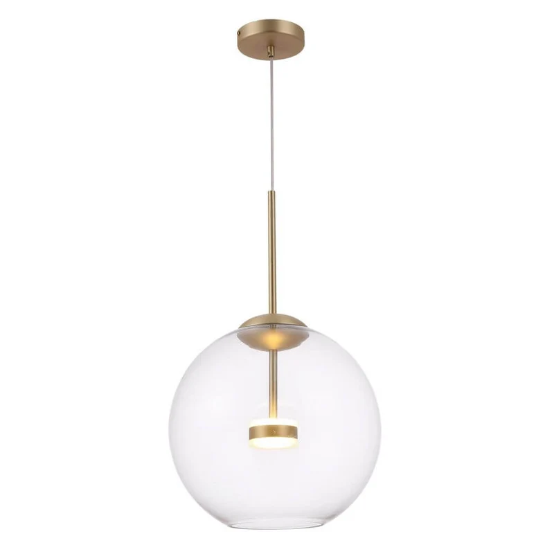 Cometa LED-Pendelleuchte in Gold-Matt