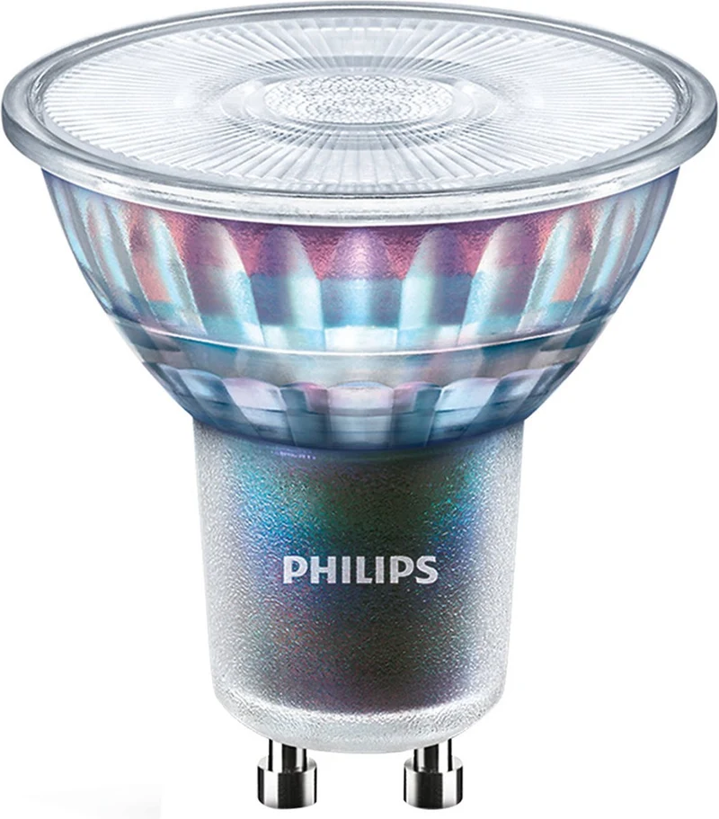 Philips led philips - master ledspot expertcolor gu10 par16 5.5w 355lm 36d - 927 zeer warm wit | beste kleurweergave - dimbaar - vervangt 50w
