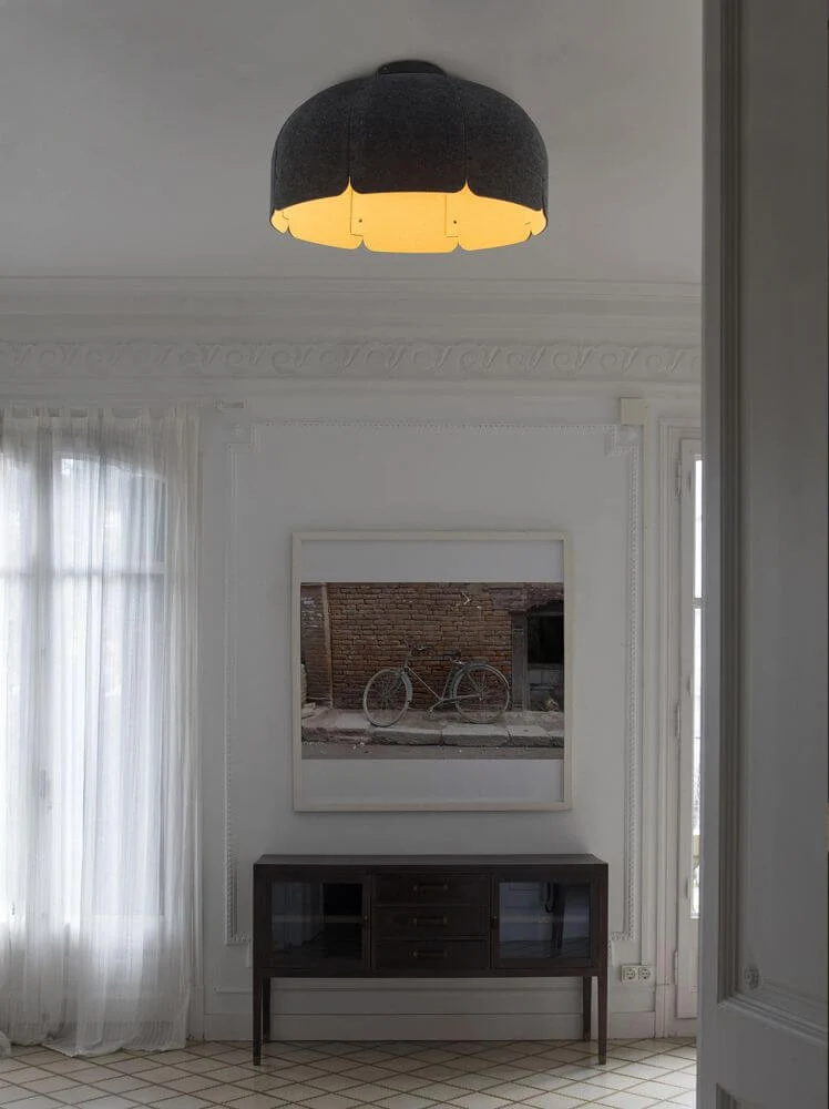 LED Büro-Hängeleuchte Mute Ø 80cm Schallabsorbierend