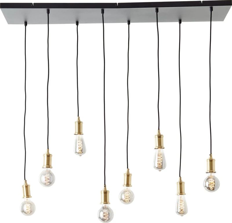 Brilliant darcia - hanglamp - e27 max 8x60w - zwart