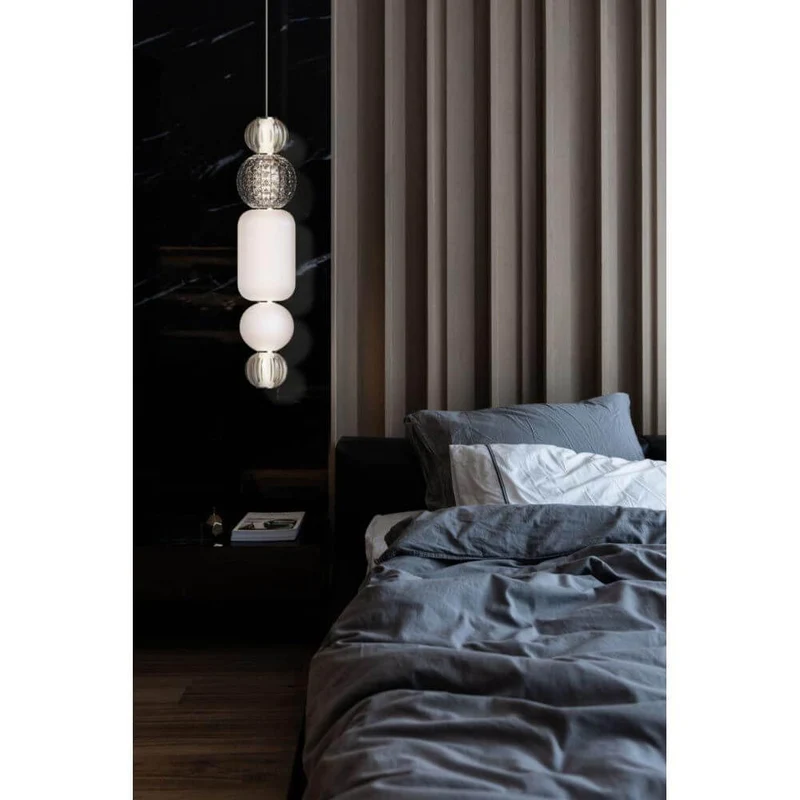 Collar LED-Hängeleuchte aus Glas Large