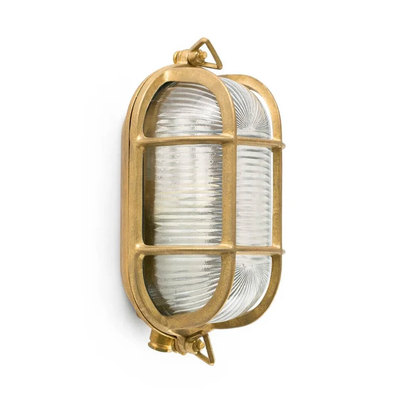 Außenwandleuchte CABO IP65 Messing Küstenlampe Salzwasser