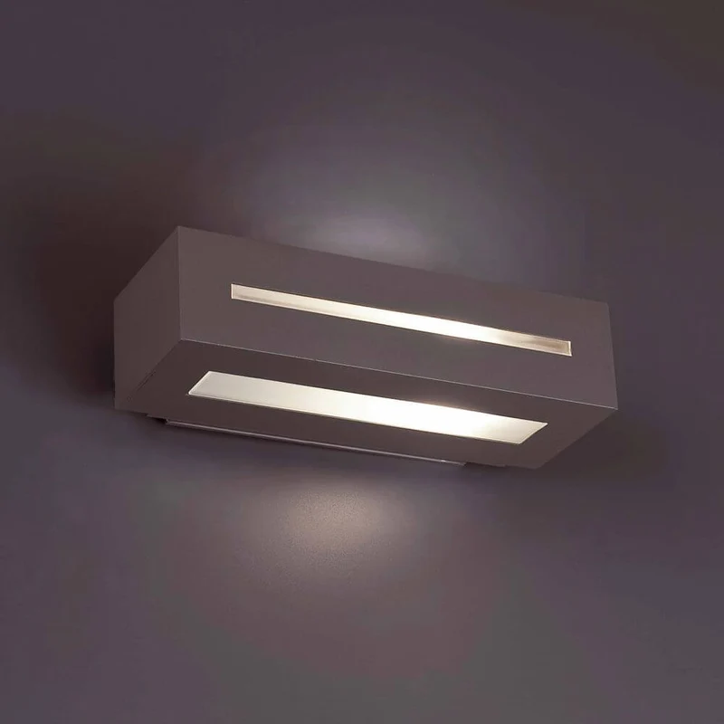 Außenwandlampe WEST-1 IP54 Dunkelgrau