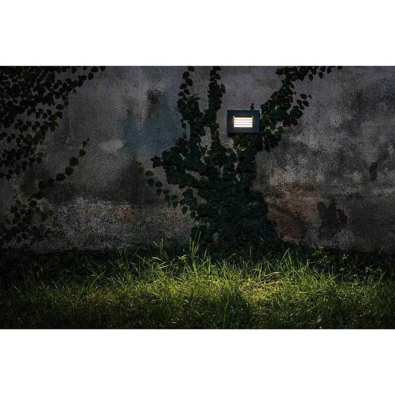 LED Wandeinbauleuchte SPARK-2 3000K IP65 Dunkelgrau