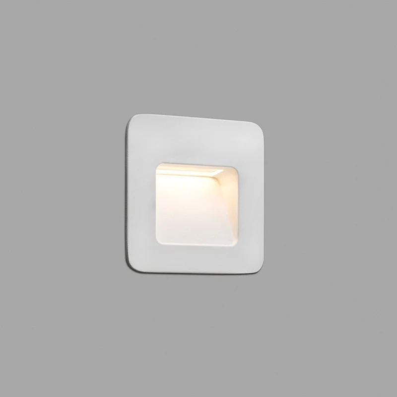 LED Wand-Einbauleuchte NASE-1 3W 3000K IP44 Weiß