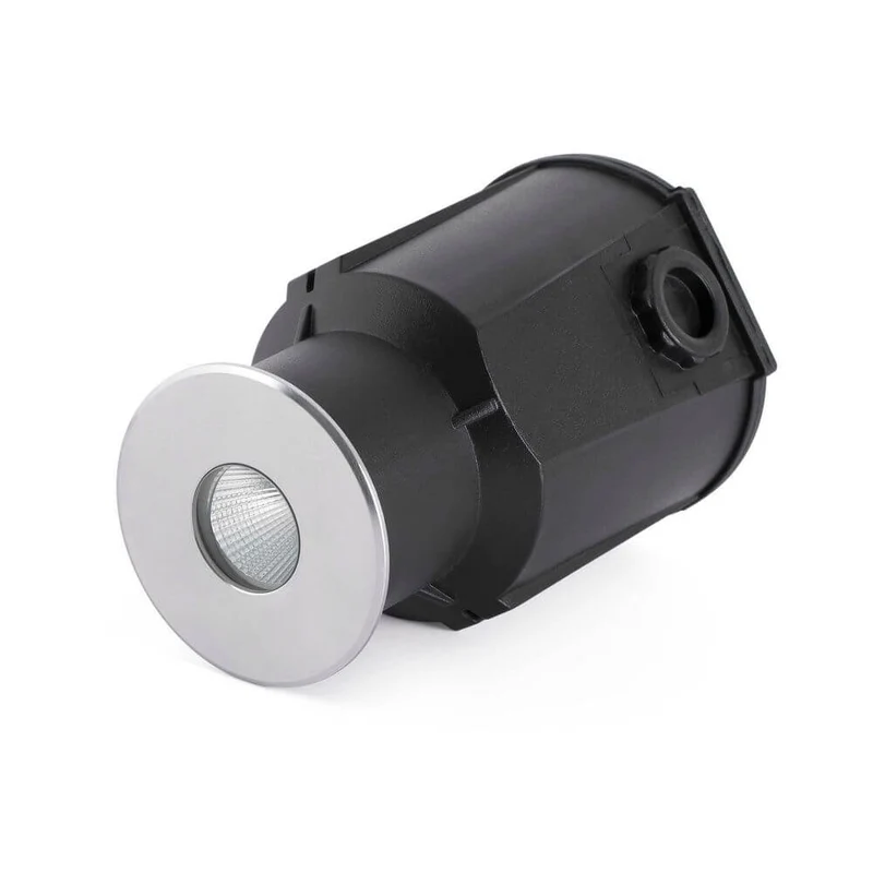 LED Terrassen-Einbauspot TARO 3000K IP67 Nickel-Matt