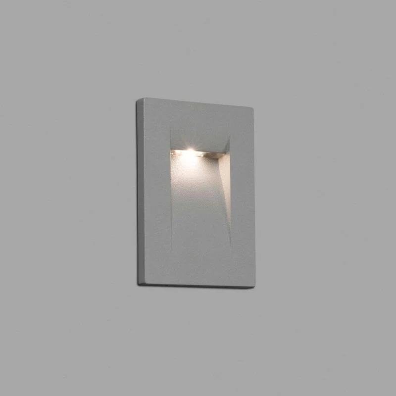 LED Wand-Außeneinbauleuchte HORUS-2 3000K IP65 Grau