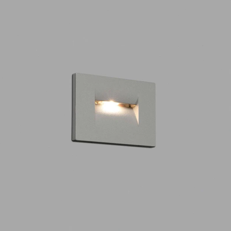 LED Wand-Einbauleuchte HORUS-1 3000K IP65 Grau