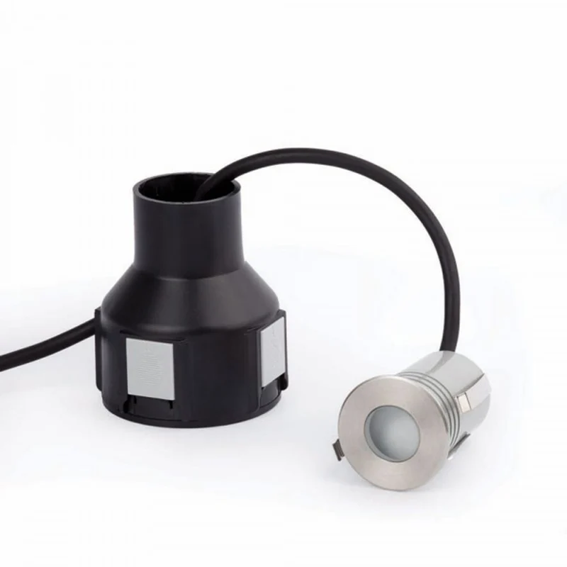 LED Einbauleuchte CROSBY 120º IP67 3000K Nickel-Matt