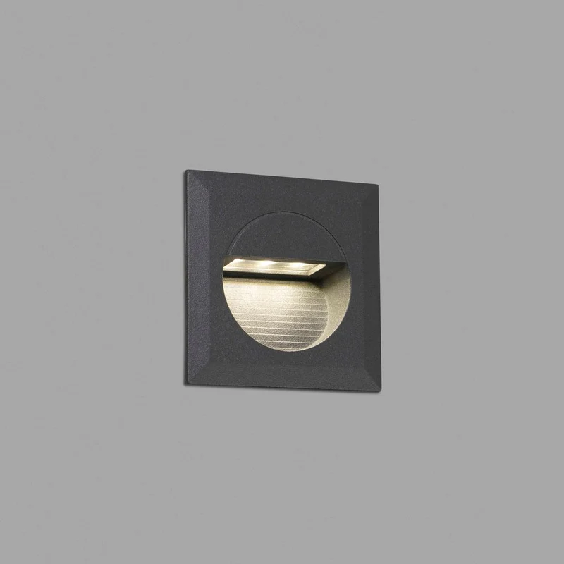 LED Wandeinbauleuchte MINI CARTER 4000K IP44 Dunkelgrau