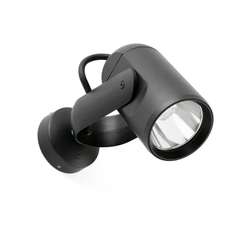 LED Außen-Wandstrahler SLOT-1 3000K IP65 Schwarz