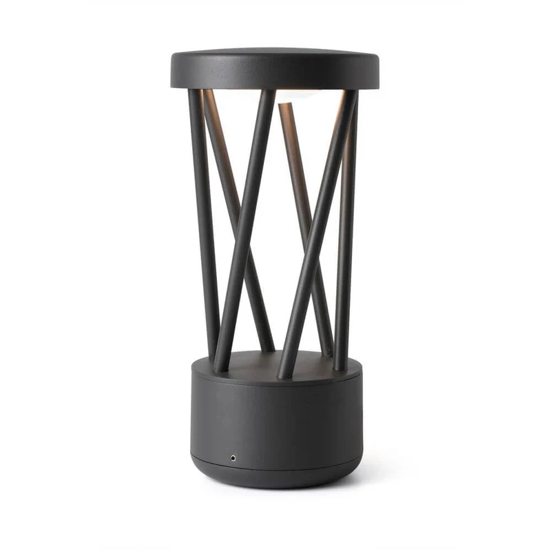 LED Sockelleuchte Twist 10W 3000K IP65 Dunkelgrau