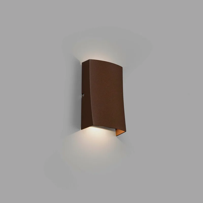 LED Außenwandleuchte NAIROBI 3000K IP54 Rostbraun