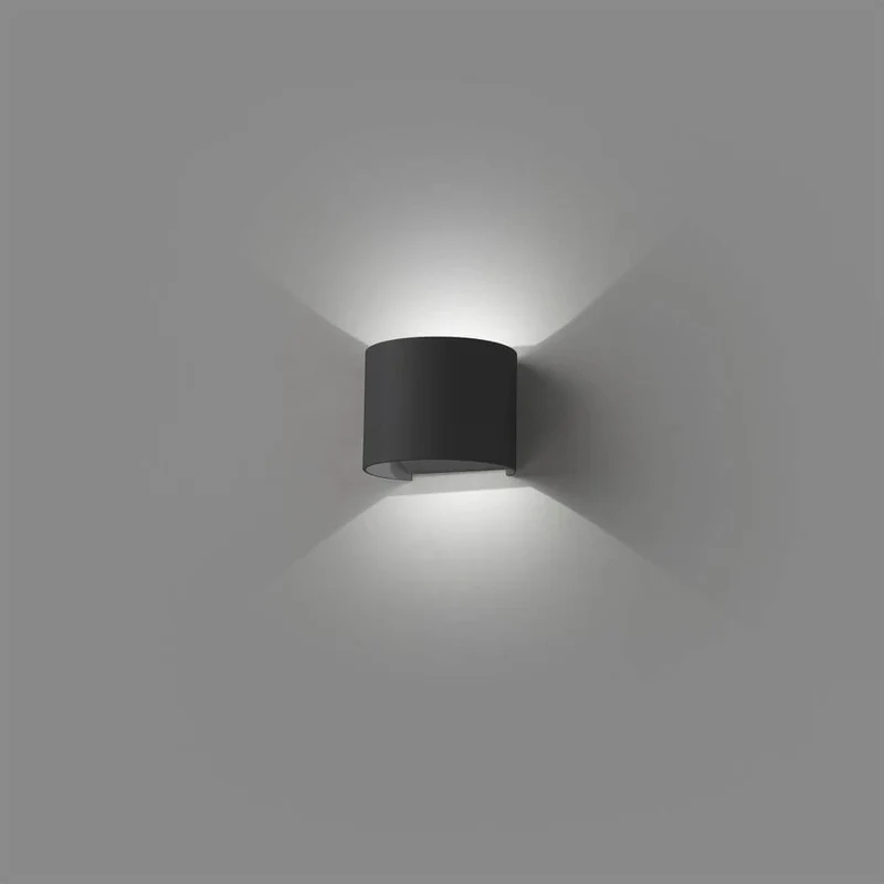 LED Außenwandlampe SUNSET 2x3W 3000K IP54 Dunkelgrau