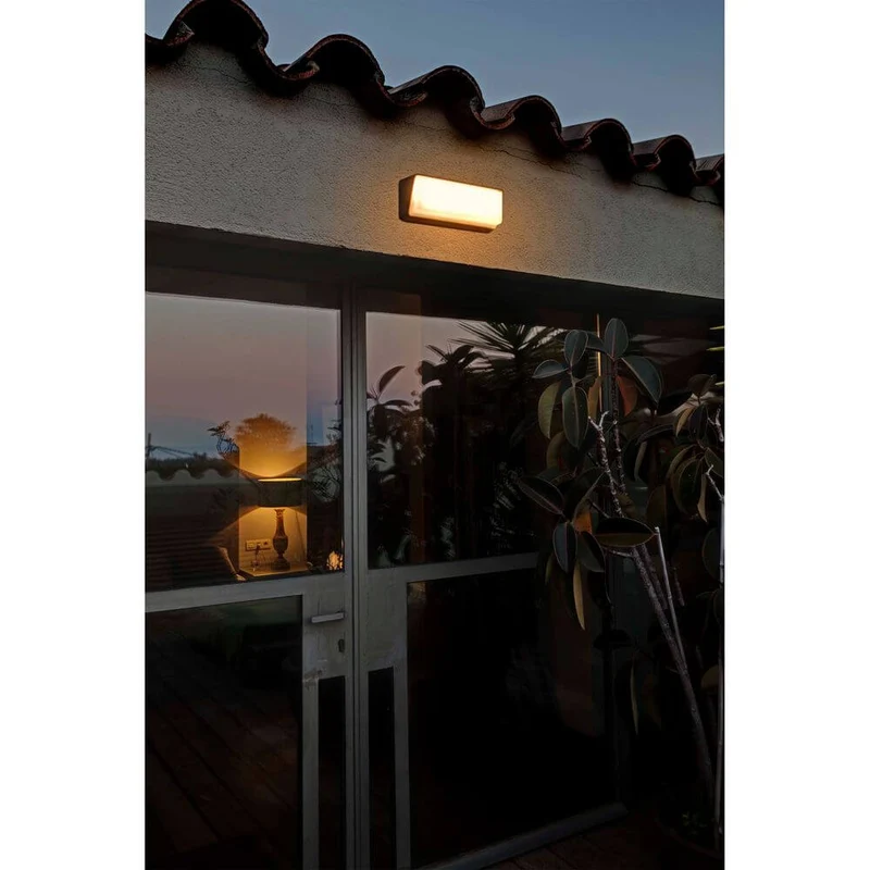 LED Außenwandlampe HALF 3000K IP65 Schwarz