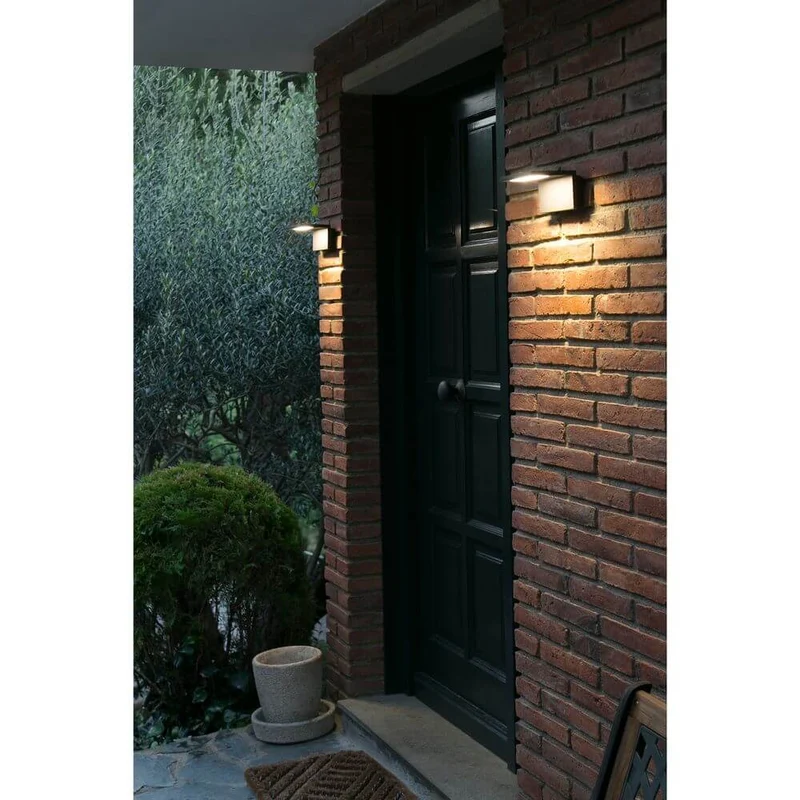 LED Außenwandleuchte ELE 6W 3000K IP54 Dunkelgrau