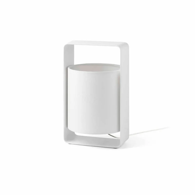 Tischlampe LULA mit Schirm Weiß