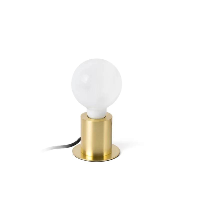 Tischlampe TEN Goldfarben-Satin