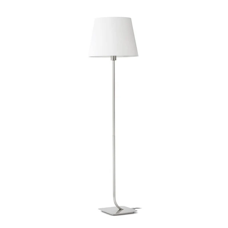 Stehlampe ESSENTIAL Nickel, Weiß
