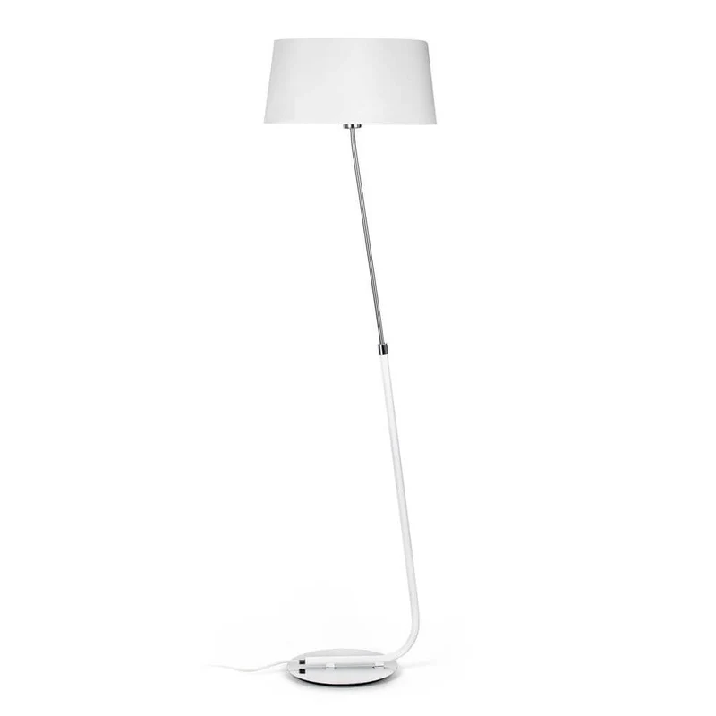 Stehlampe HOTEL Chrom, Weiß