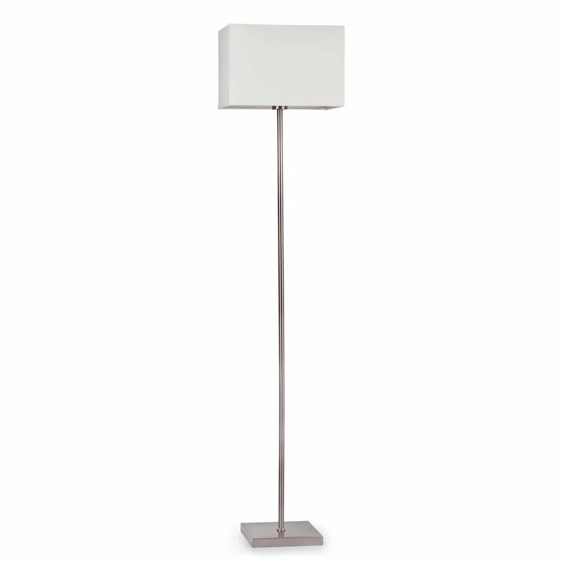 Stehlampe THANA Nickel, Weiß