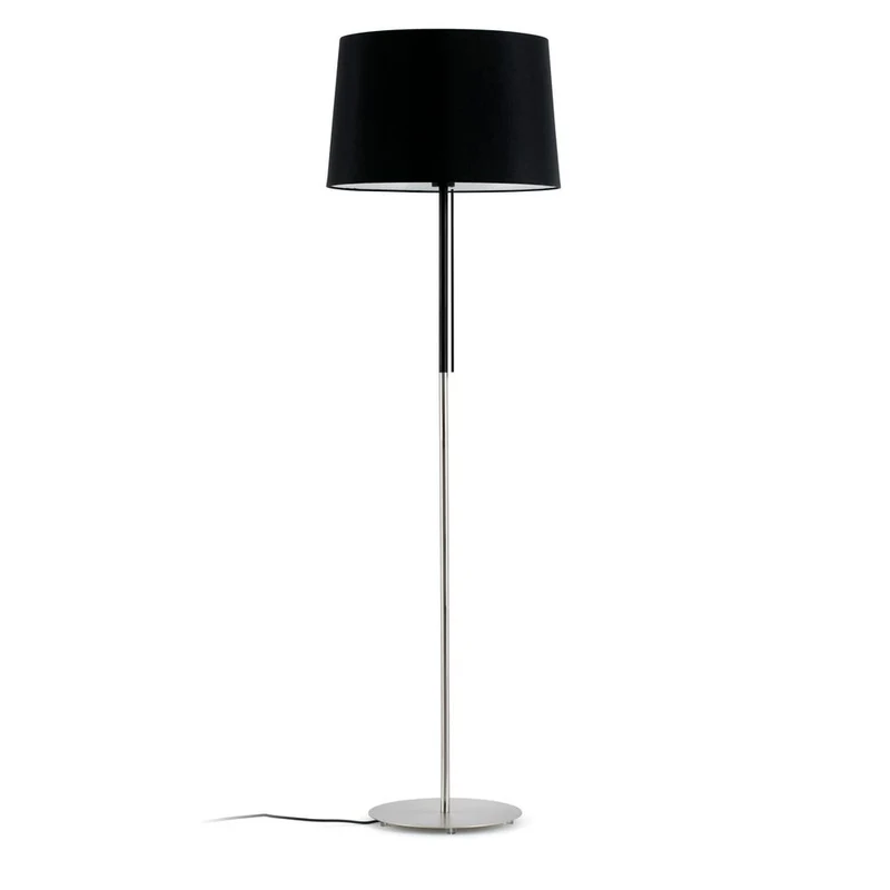 Stehlampe VOLTA Nickel-Matt, Schwarz
