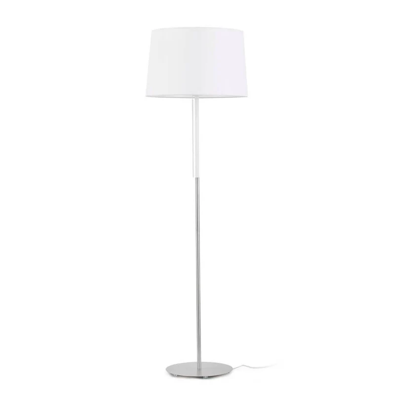 Stehleuchte VOLTA Nickel-Matt, Weiß