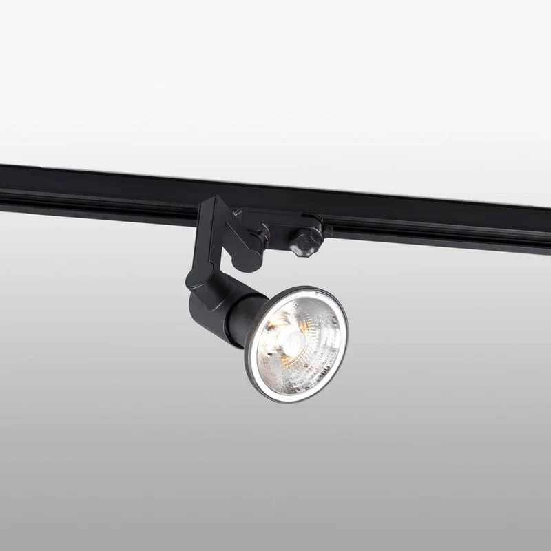 3-Phasen Schienenstrahler RAM PAR30 E27 Schwarz