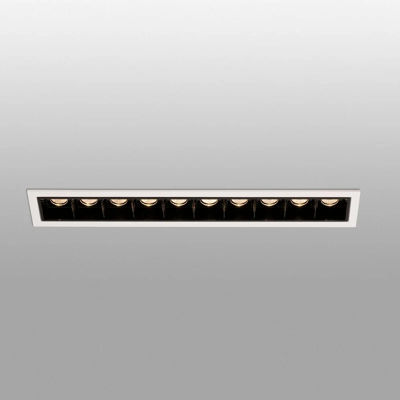 LED Einbauleuchte TROOP 10x2W 3000K Weiß, Schwarz
